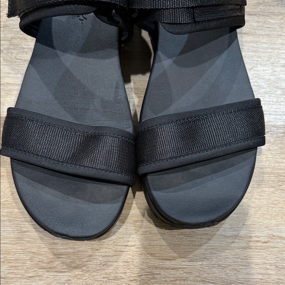 Skechers Size 11 Black Women's 119185 Uno New Sesh Yoga Foam Skech Air Sandals - Picture 9 of 10